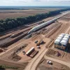 В Германии рабочий получил тяжелые травмы, упав с насыпи и попав под колеса фургона