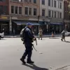 Жесткая драка с ножом на площади в Биберах: мужчина угрожал женщине, пострадал в массовой потасовке