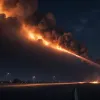 Масштабный пожар на турецкой трассе: грузовик с химикатами охватил 8 километров автомагистрали