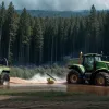 Мощный John Deere с мигалками: этот трактор спасает от пожаров и наводнений в Германии