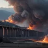 Огненный Ад на Сицилии: Фура Рухнула с Моста, Вызвав Масштабный Пожар