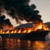 Горящий танкер в Измаиле: угроза взрыва и эвакуация на Дунае