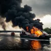Атака на Одесскую область: Горящий танкер угрожает взрывом